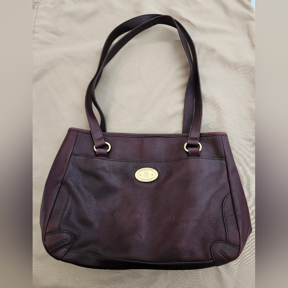 Vintage Etienne Aigner Burgundy Leather Bag